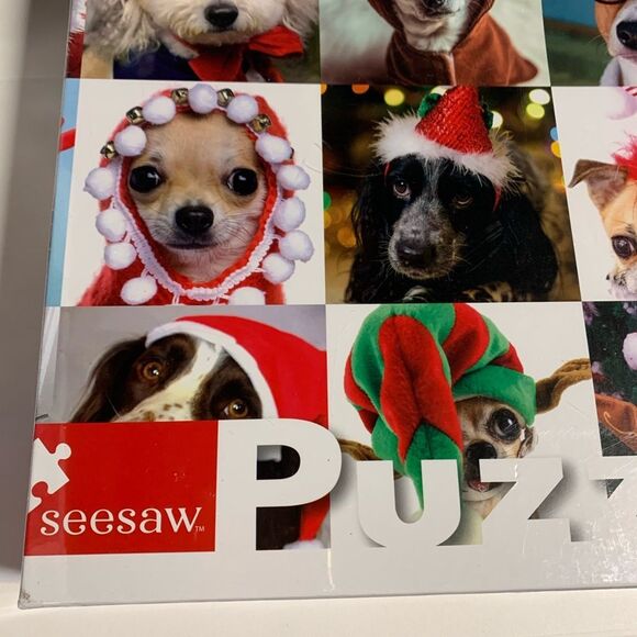 NWT Christmas Dogs Puzzle 1000 Pieces Sealed - Picture 2 of 5